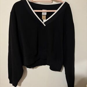 PINK Victoria's Secret Black V-Neck Sweater